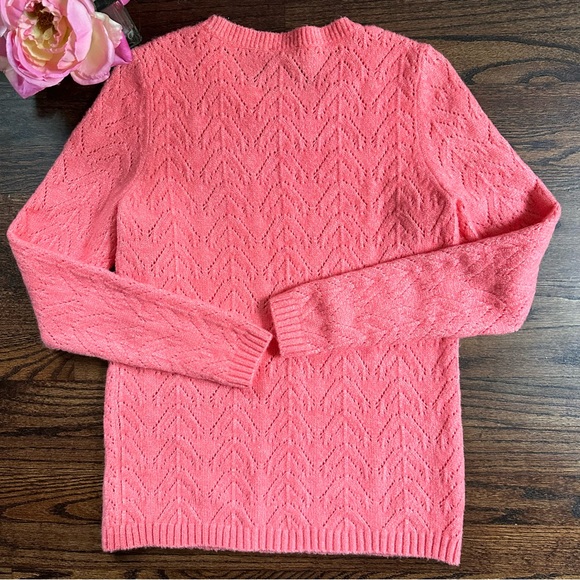 Talbots decorative stitch sweater, size MP - Picture 2 of 6